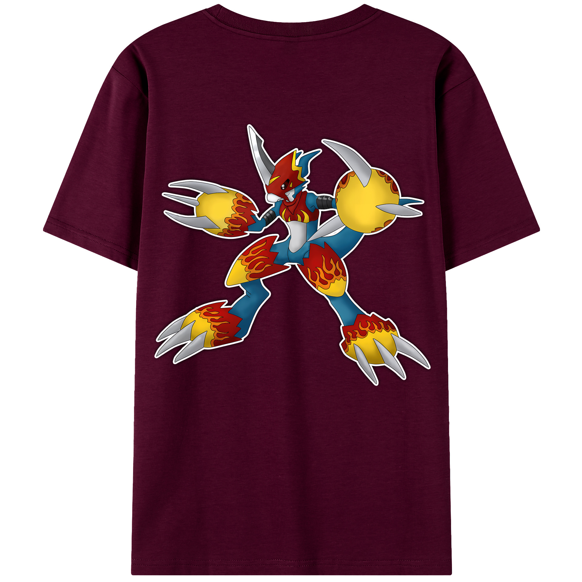（画像用） Digimon デジタルモンスター/デジモン レディース半袖Tシャツ(バックプリント)